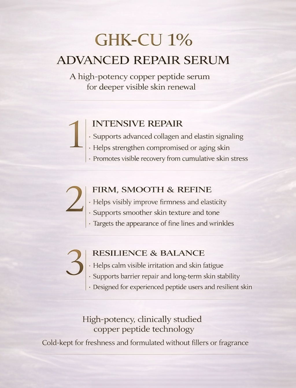 Advanced Peptide Serum — GHK-Cu 1% (15 mL)